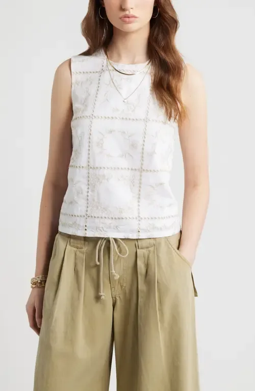 Floral Embroidered Top