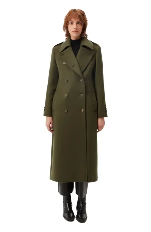Double-Breasted Cashmere Coat by GOBI Mongolian Cashmere