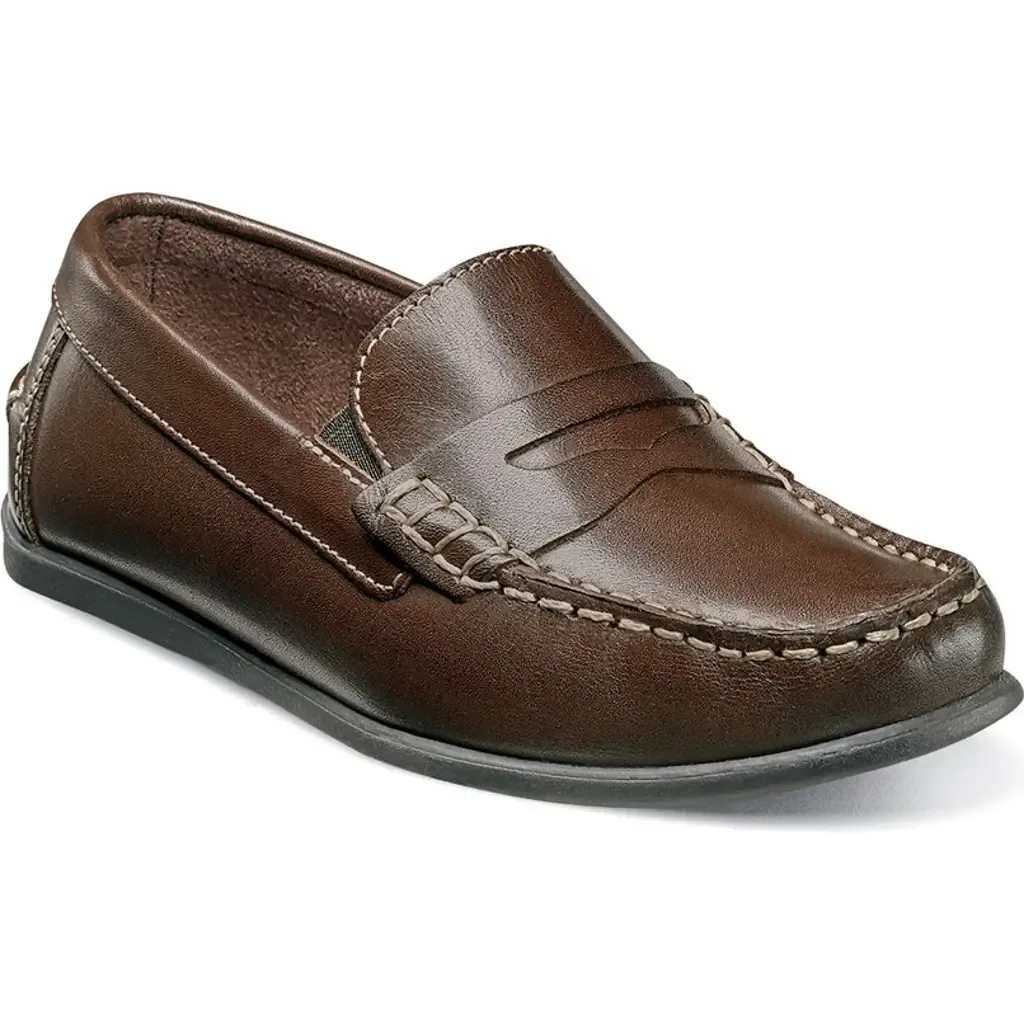Jasper Jr Loafer in Brown Leather by Florsheim