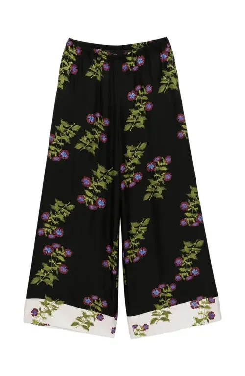 Silk Wide Leg Pants by Cynthia Rowley