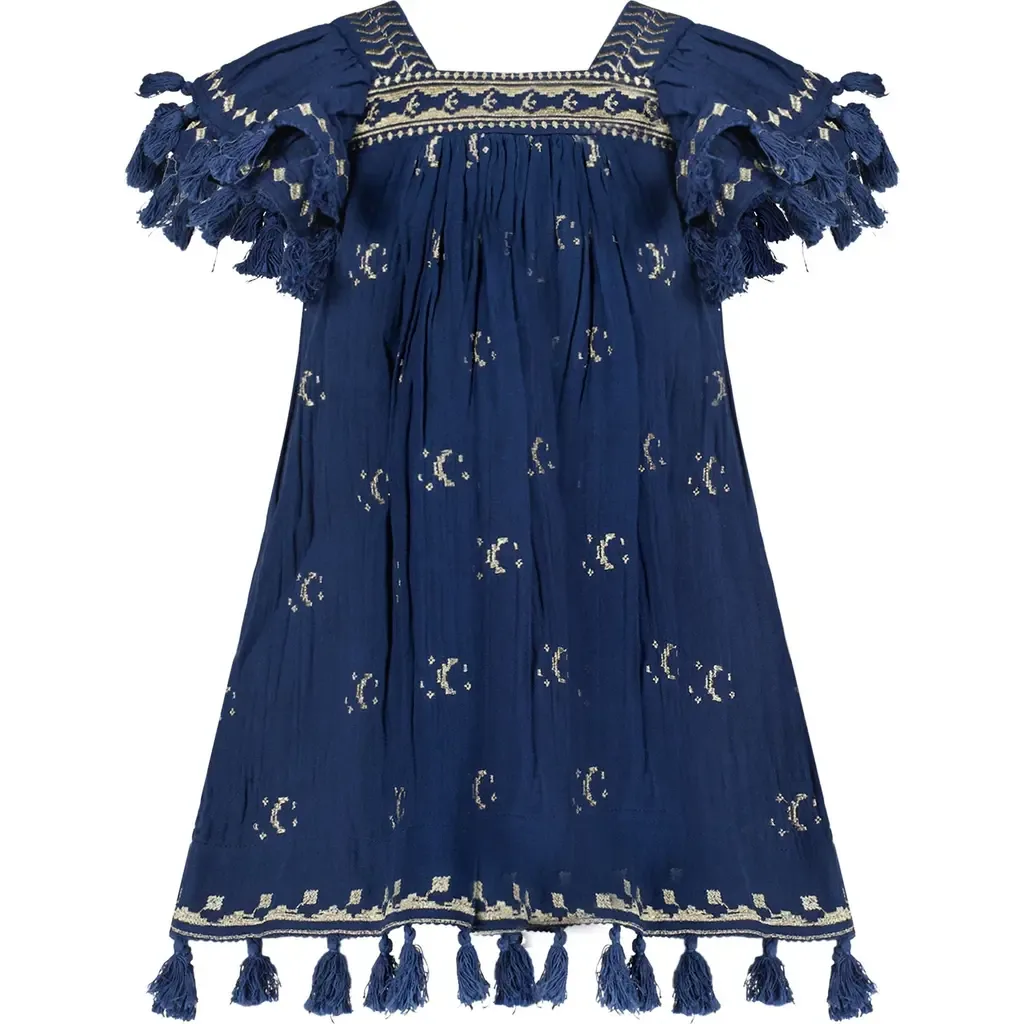 Mini Sandrine Dress Galaxy Embroidery by Mer St. Barth