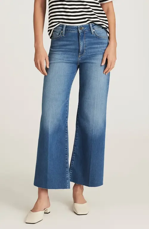 Paloma Raw Hem Wide Leg Jeans by Mavi Jeans