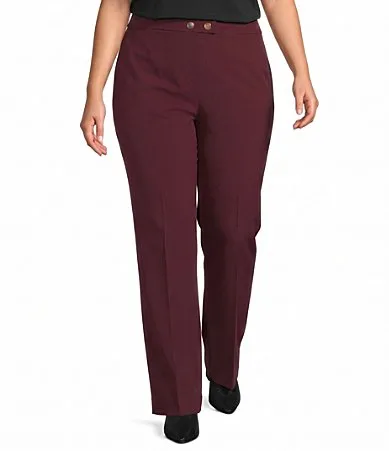Liberty Stretch Straight Leg Pants by Anne Klein