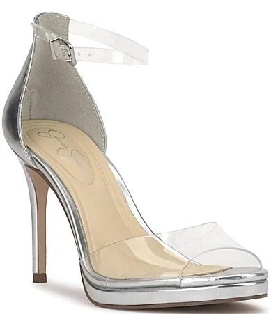 Daisile Clear Metallic Dress Sandals by Jessica Simpson