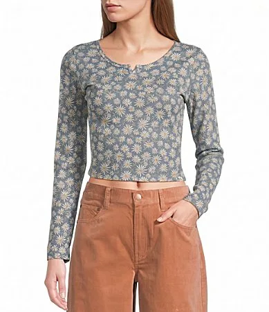 Reese Printed Long Sleeve Thermal Top by Billabong