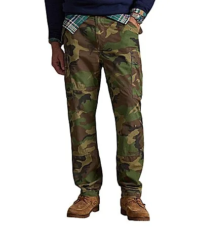 Classic Fit Camo Canvas Cargo Pants by Polo Ralph Lauren