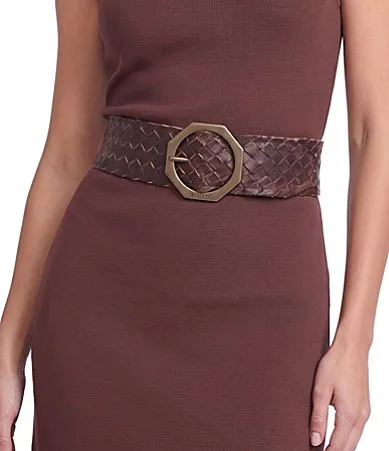 Dreamweaver Woven Leather Belt by Bed Stu