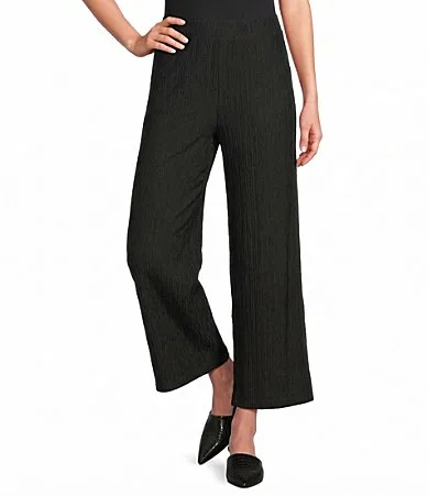 Knit Wide Leg Pull-On Pants by Calessa