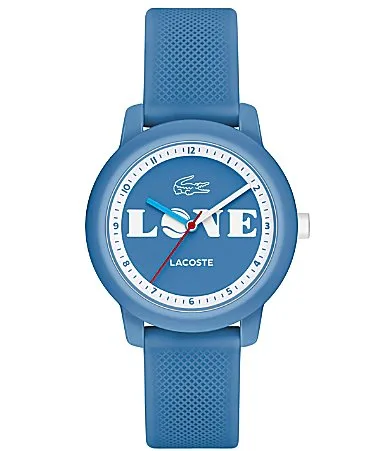 L.12.12 Three Hand Silicone Strap Watch by Lacoste