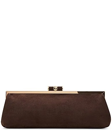 Stefano Suede Kisslock Clutch by Steve Madden