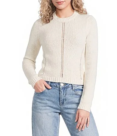 Sweet Clare Fitted Cropped Sweater by Billabong