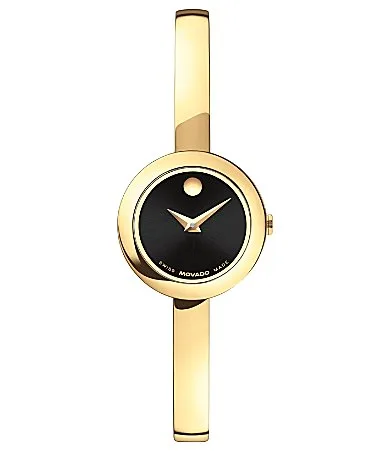 Museum Quartz Analog Stainless Steel Bangle Watch