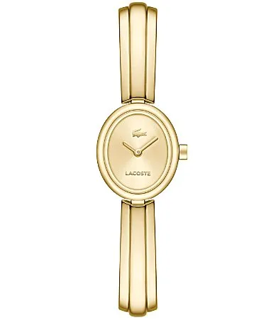 Suzanne Two Hand IP Gold Stainless Steel Bracelet Watch by Lacoste