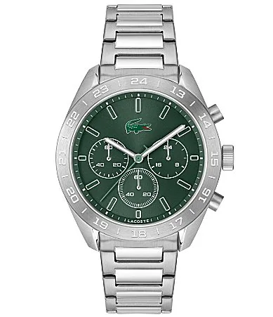 Boston Chronograph Stainless Steel Bracelet Watch