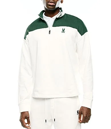 Gabe French Terry Quarter Zip Pullover by Psycho Bunny