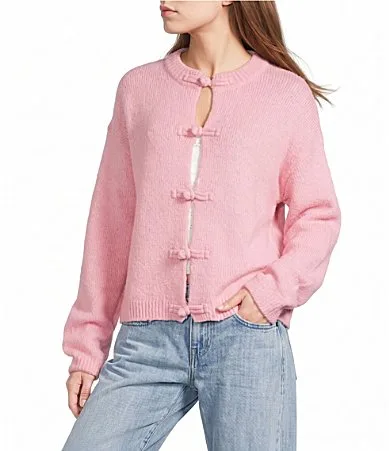 BDG Urban Outfitters Knotted-Fastening Wool Blend Cardigan by Urban Outfitters