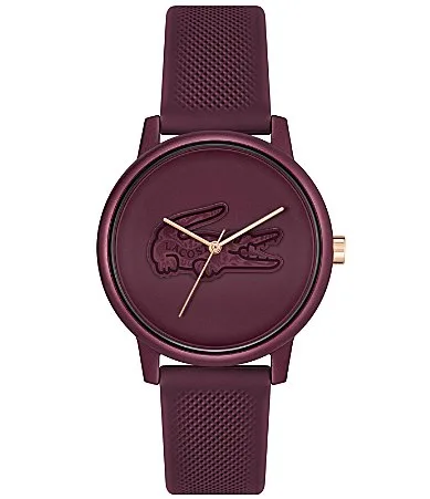 Lacoste 12.12 X-Mas Three Hand Silicone Strap Watch by Lacoste