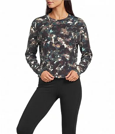 Kinesis Printed Core Crew Neck Long Sleeve Tee by Kinesis