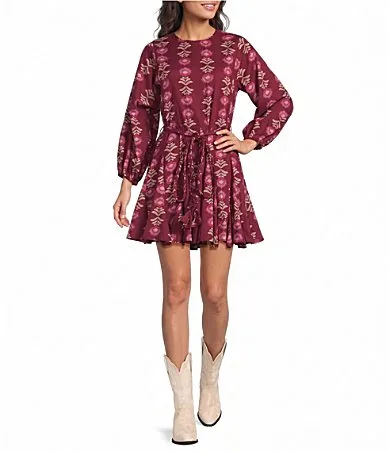 Athena Long Sleeve Mini Rope Dress by Jmarie