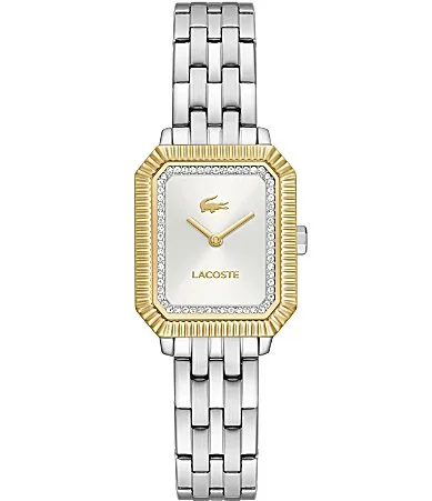 Parisienne Two Hand Stainless Steel Bracelet Watch by Lacoste