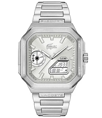 LC33 Ana-Digi Stainless Steel Bracelet Watch by Lacoste