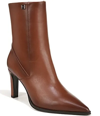 Appia Burnished Leather Booties by Franco Sarto