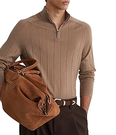 Findlay Merino Wool Half Zip Pullover by Reiss