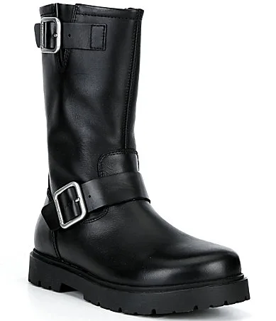 Highwood Buckle Leather Mid Calf Boots by Birkenstock
