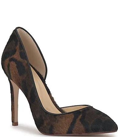 Prizma Animal Print Haircalf D'orsay Pumps by Jessica Simpson