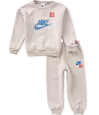 Long Sleeve Multisport Crew Neck Pullover & Joggers 2-Piece Set by Nike