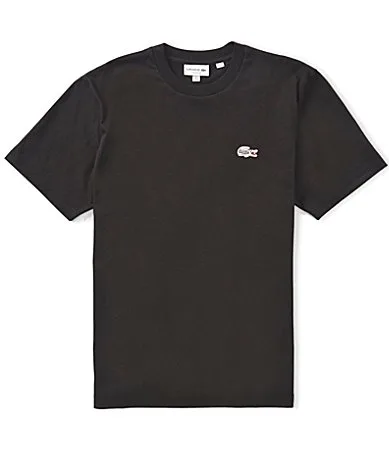 Classic Embroidered Logo Cotton Jersey Short Sleeve T-Shirt by Lacoste