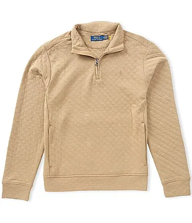 Quilted Double-Knit Jersey Pullover by Polo Ralph Lauren