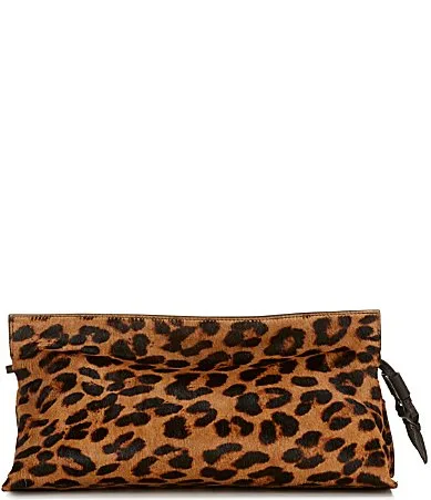 Leopard Poppy Oversized Drawstring Clutch by Sam Edelman