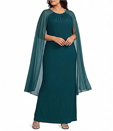 Beaded Crew Neck Sheath Dress by R&M Richards