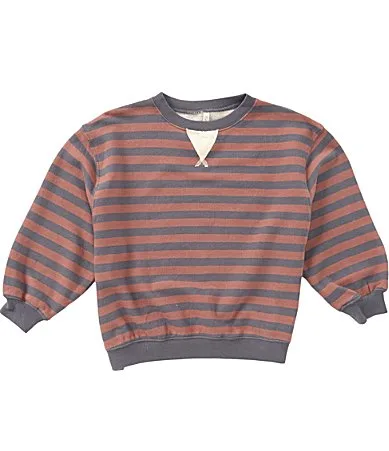 Stripe Crew Neck Pullover by Rylee  Cru