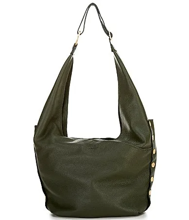 Tom Gold Stud Slouchy Zip Hobo Bag by Hammitt