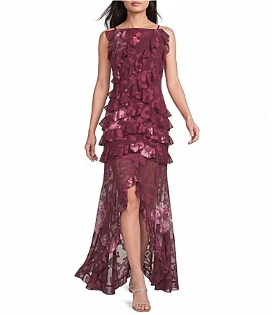Eloanora Sleeveless Ruffle Gown by Elliatt