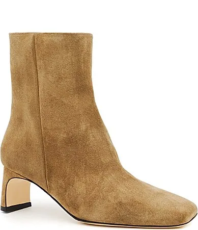 Sfida Suede Square Toe Booties by Amalfi
