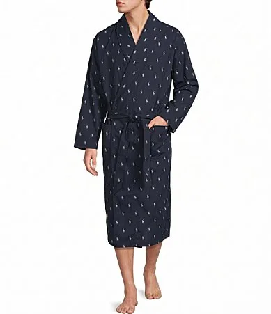 Polo Print Woven Robe by Polo Ralph Lauren
