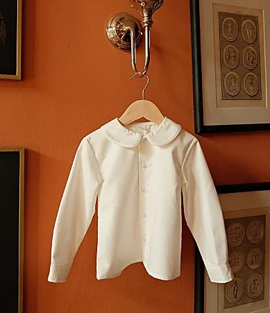 Edgehill Collection x Kristin Ellen Hockman Peter Pan Collar Oskar Shirt by Edgehill Collection