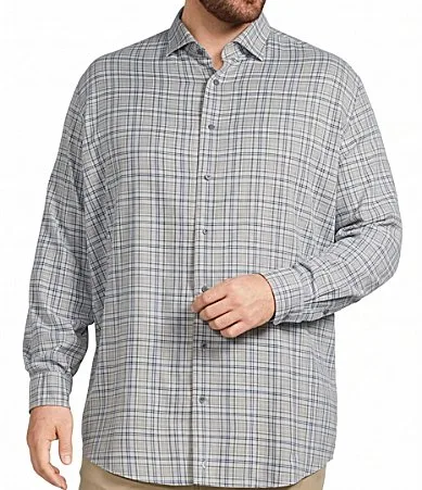 Tahoe Plaid Performance Flannel Long Sleeve Woven Shirt
