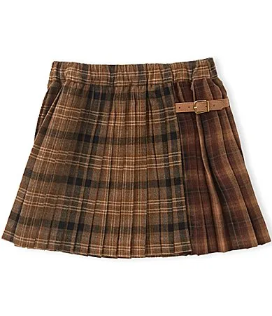 Plaid Pleated Mini Skirt by A Loves a