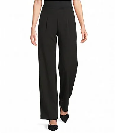 Wide Leg Pull-On Stretch Pants by Investments