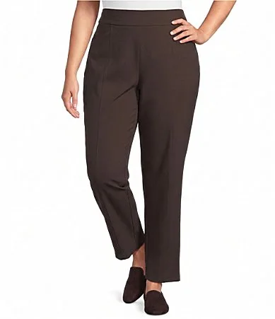 Straight Leg Pull-On Ponte Pants by Allison Daley