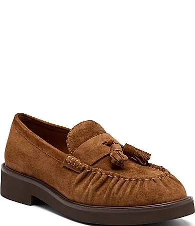 Ella Suede Tassel Loafers by Marc Nolan