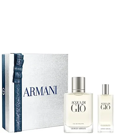 Giorgio Armani Acqua Di Gio Eau De Toilette and Travel Holiday Spray Gift Set by Armani