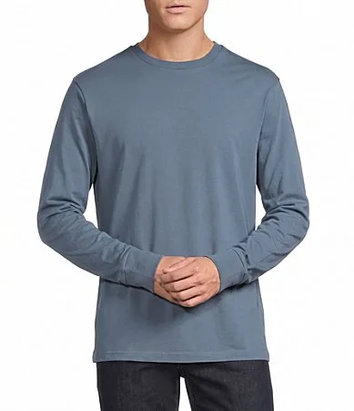 Blue Label Solid Crew Long Sleeve T-Shirt by Cremieux