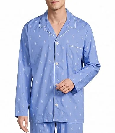 Printed Woven Pajama Top by Polo Ralph Lauren