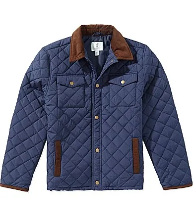 Quilted Snap Front Barn Coat by Class Club