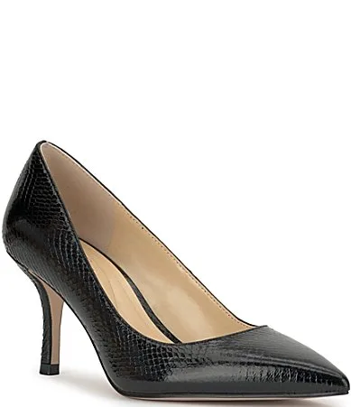 Voemi Embossed Pointed Toe Pumps by Jessica Simpson
